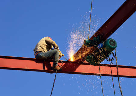 High altitude welding fieldの写真素材