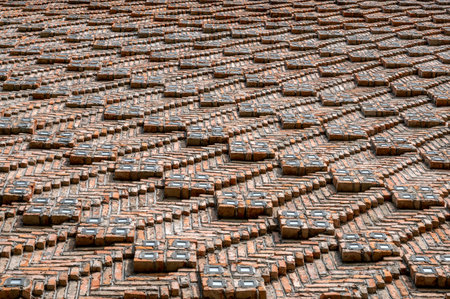Detail of the roof of an old church in Riga, Latvia