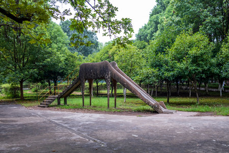 Sculpture in the public park, thailand, public parkの写真素材