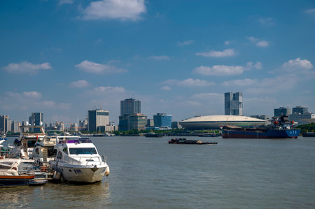 View of the Chao Phraya River in Bangkok, Thailand.