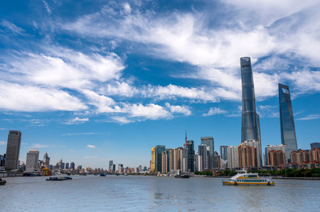 Shanghai Lujiazui Finance and Trade Zone of the modern city