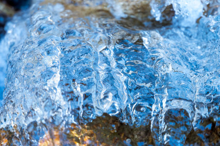 Streams and splashes of water as an abstract background. Textureの写真素材