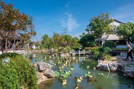 Chinese garden.のeditorial素材