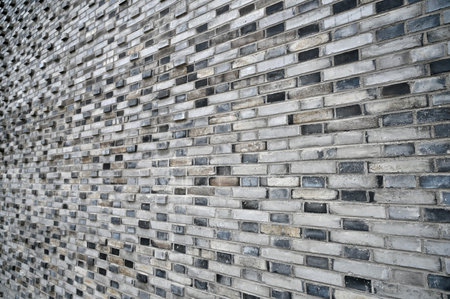 Old brick wall texture background for interior exterior decoration and industrial construction...