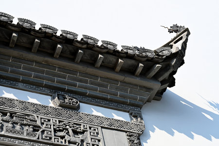 Ancient architecture scenery in Eastern Royal Tombs of the Qing Dynasty, Zunhua City, Hebei...