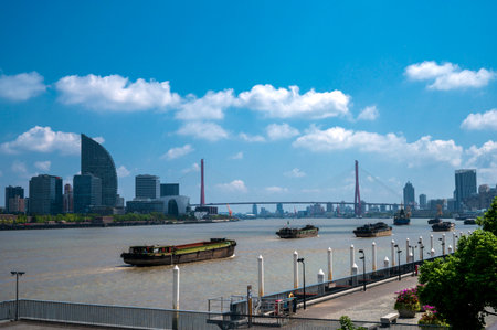 Panoramic view of the city of Rotterdam, Holland