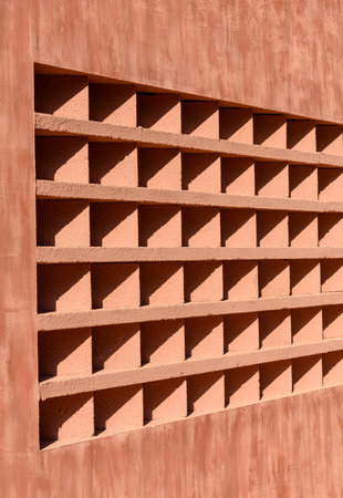 abstract of brick pattern in the