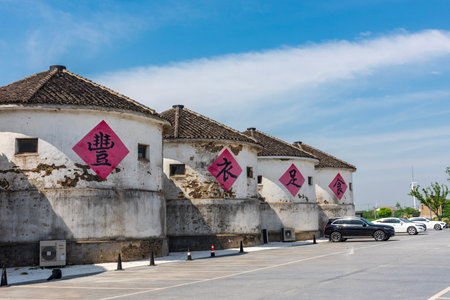 Shenzhen old city wall.の写真素材
