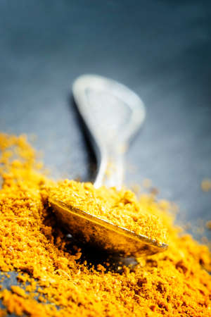 Curry spice, macro photo, selective focusの写真素材
