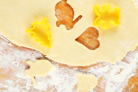 Cookie cutter formsの写真素材