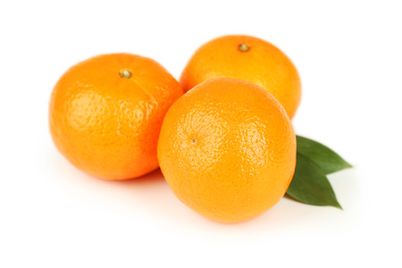 Mandarin isolated on whiteの写真素材