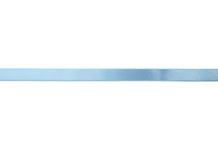 Blue ribbon on white backgroundの写真素材