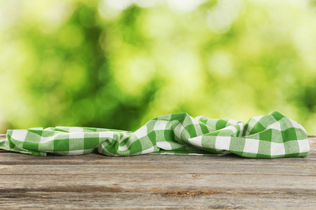 Background with wooden table