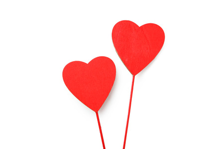 Love hearts isolated on whiteの写真素材