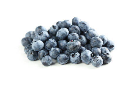 Blueberries isolated on a whiteの写真素材
