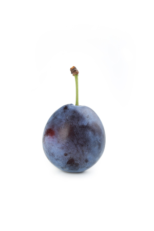Fresh plum isolated on a whiteの写真素材