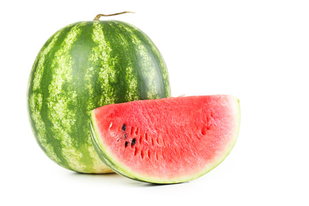 Tasty watermelon isolated on a whiteの写真素材