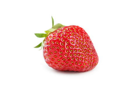 Strawberries berry isolated on whiteの写真素材