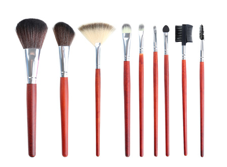 Makeup brush isolated on a white