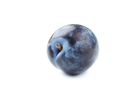Tasty and ripe plum isolated on a whiteの写真素材