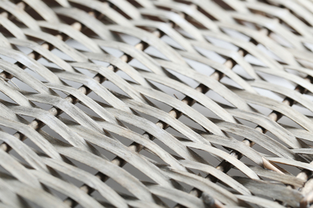 Grey textured wicker backgroundの写真素材