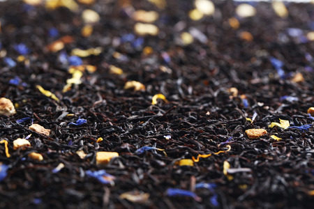 Heap of dry tea backgroundの写真素材