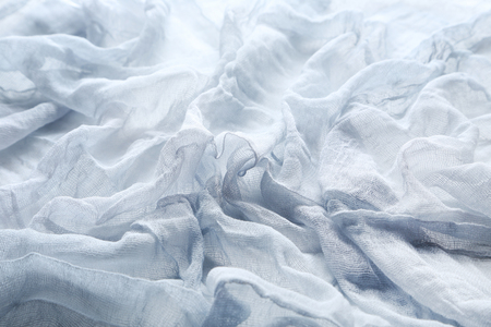 Grey gauze fabric backgroundの写真素材