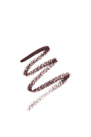 Stroke of cosmetic pencil on a white backgroundの写真素材