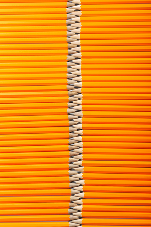 Background of yellow pencilsの写真素材