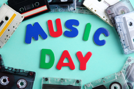 Cassette tapes with inscription Music Day
