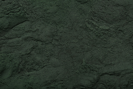 Spirulina powder backgroundの写真素材