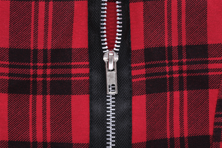 Background of fashion clothes with zipper