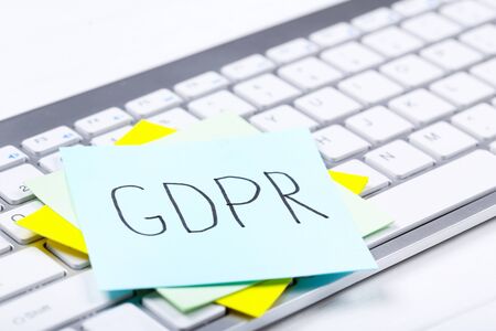 General Data Protection Regulation, GDPR on computer keyboardの写真素材