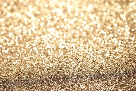 Abstract golden bokeh backgroundの写真素材