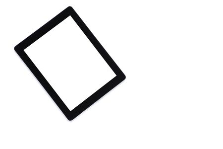 Tablet computer isolated on white backgroundの写真素材