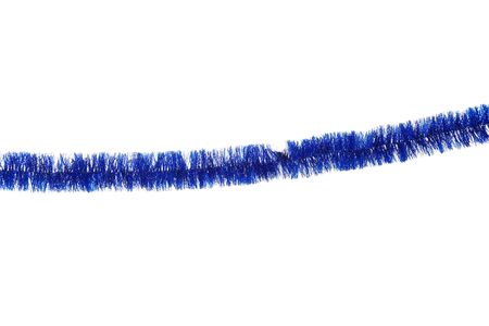 Christmas tinsel isolated on white background