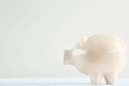 Piggybank on white backgroundの写真素材