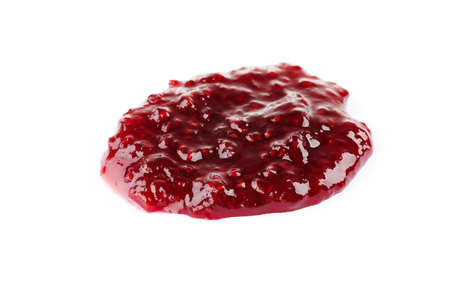 Sweet jam isolated on white backgroundの写真素材