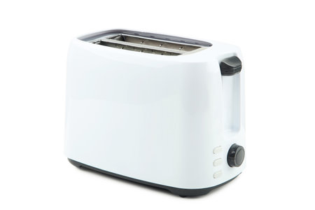 Modern toaster isolated on white background