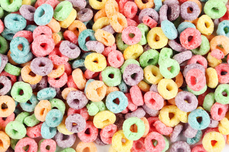 Background of colorful corn rings