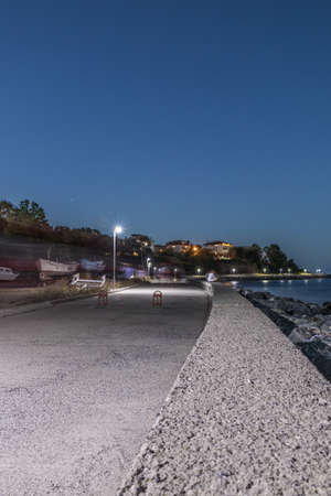 Seaside vacation photos 19 - The shore during the nightの写真素材
