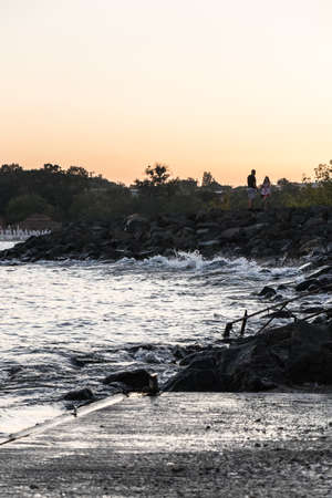Seaside vacation photos 19 - The shore during the golden hourの写真素材
