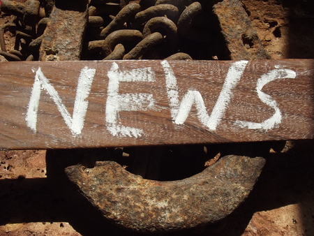 word newsの写真素材