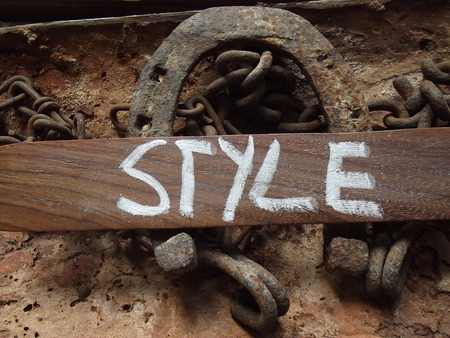 word style on an abstract backgroundの写真素材