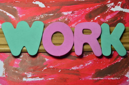 WORD WORKの写真素材