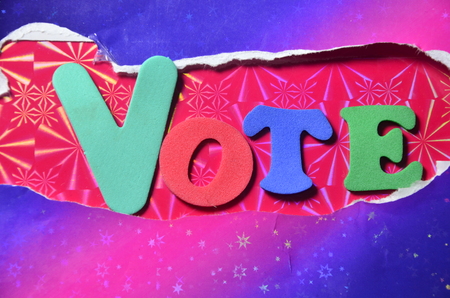 word voteの写真素材