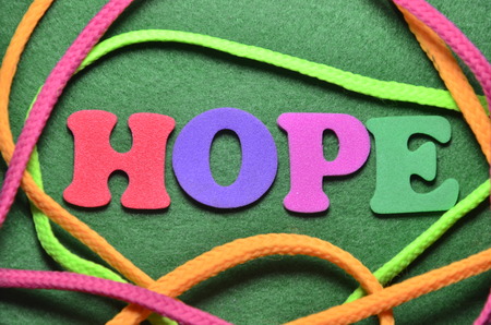 word hopeの写真素材