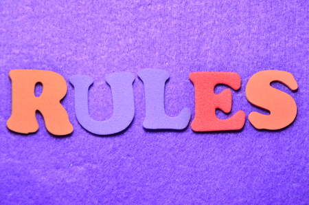 WORD RULESの写真素材