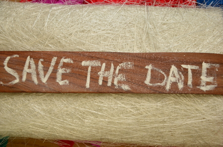 save the date wordの写真素材