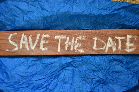 svae the date wordの写真素材